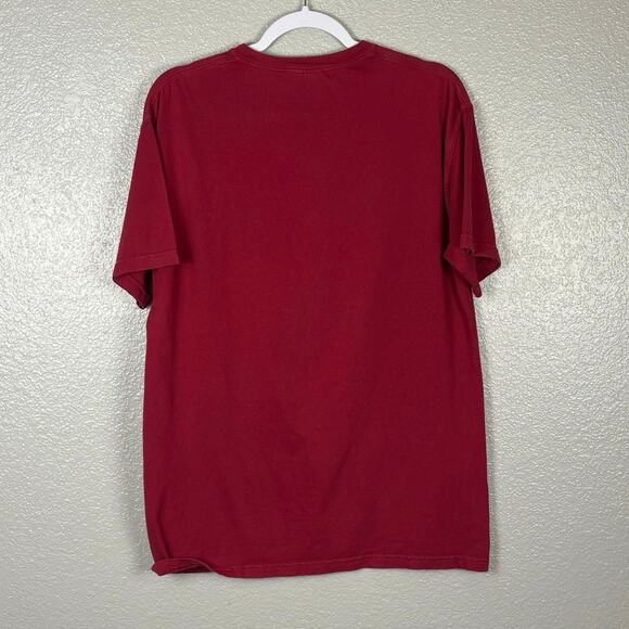 Comfort Colors Men's Size Medium Red Inner Space Cavern 100% Cotton Graphic Tee - Picture 4 of 6
